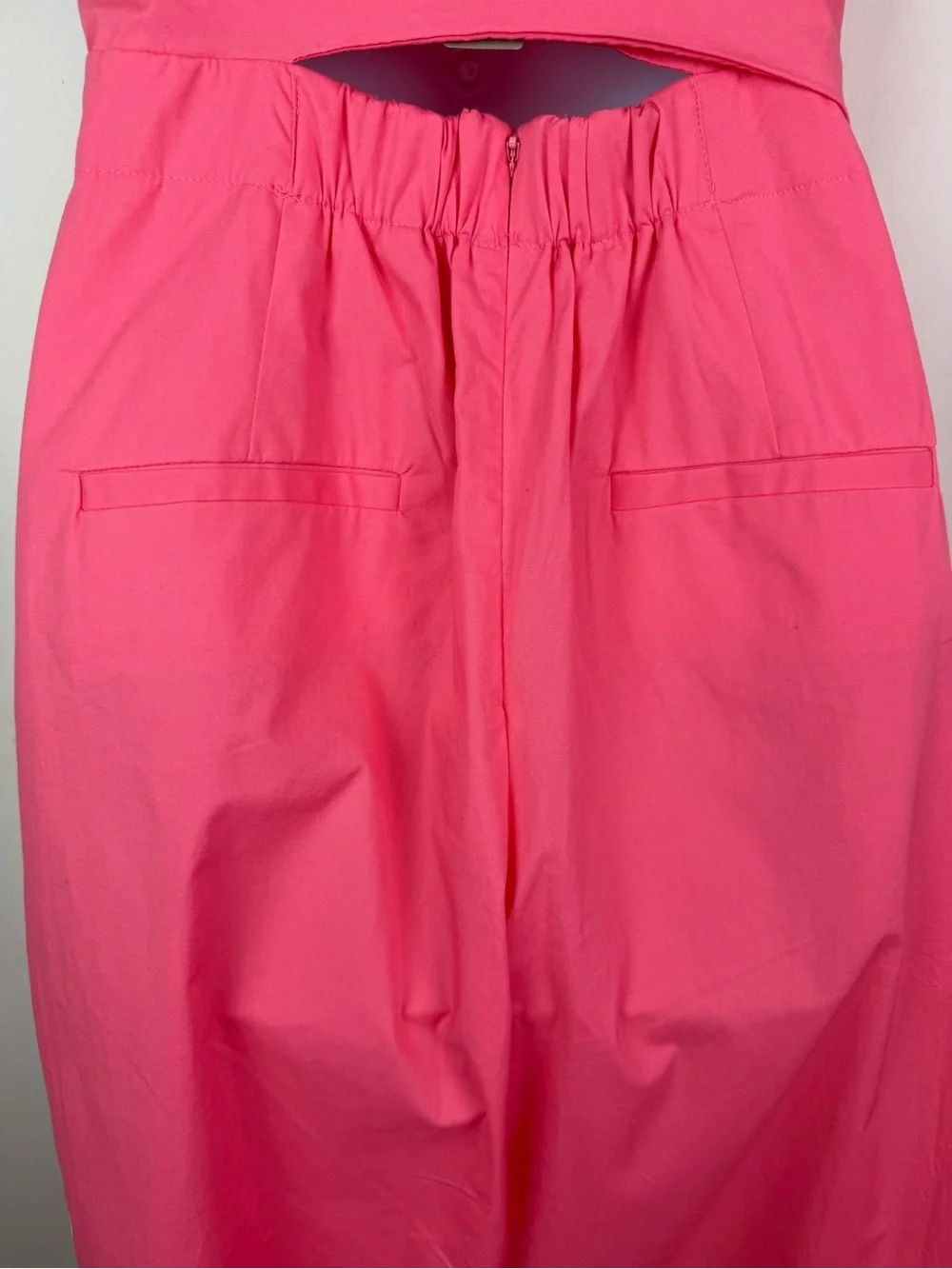 NWT J. Crew Wrap-Tie Jumpsuit in Stretch Poplin Bright Coral Size 4